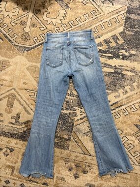 Flying Monkey Light Blue Distressed Flare Jeans